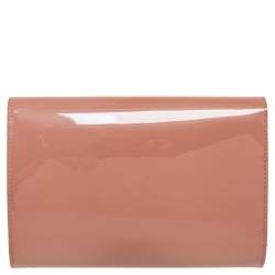 مملوكة مسبقًا Louis Vuitton Rose Velours Patent Leather Louise Clutch