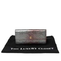 Louis Vuitton Givre Monogram Vernis Sarah Wallet