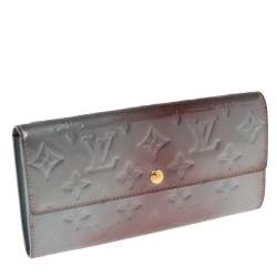 Louis Vuitton Givre Monogram Vernis Sarah Wallet