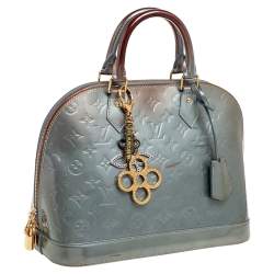 Pre Owned Louis Vuitton Givre Monogram Vernis Alma PM Bag