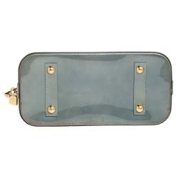 Pre Owned Louis Vuitton Givre Monogram Vernis Alma PM Bag