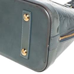 Pre Owned Louis Vuitton Givre Monogram Vernis Alma PM Bag