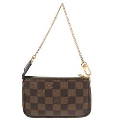 Pre Owned Louis Vuitton Damier Ebene Mini Pochette Accessoires