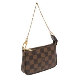Pre Owned Louis Vuitton Damier Ebene Mini Pochette Accessoires