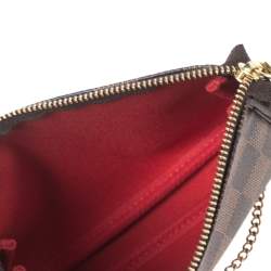 Pre Owned Louis Vuitton Damier Ebene Mini Pochette Accessoires