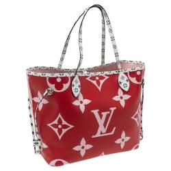 Louis Vuitton Rouge Giant Monogram Canvas Neverfull MM Bag
