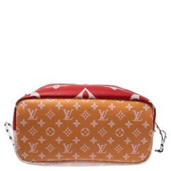 Louis Vuitton Rouge Giant Monogram Canvas Neverfull MM Bag