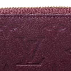 Pre Owned Louis Vuitton Grenat Monogram Empreinte Leather Secret Continental Wallet 