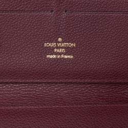 Pre Owned Louis Vuitton Grenat Monogram Empreinte Leather Secret Continental Wallet 