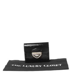 Pre Owned Louis Vuitton Black Electric Epi Leather Joey Wallet