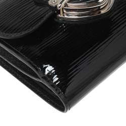 Pre Owned Louis Vuitton Black Electric Epi Leather Joey Wallet
