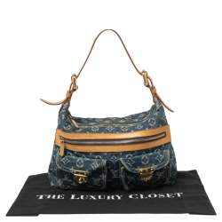 مملوكة مسبقًا حقييبة لوي فيتون باغي دينم أزرق مونوغرامي