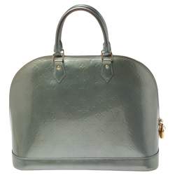 Louis Vuitton Givre Monogram Vernis Alma GM Bag