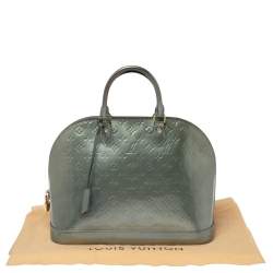 Louis Vuitton Givre Monogram Vernis Alma GM Bag