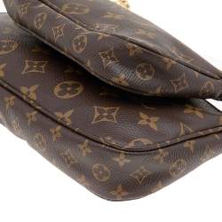 Pre Owned Louis Vuitton Rose Clair Monogram Canvas Multi-Pochette Accessories Bag