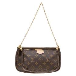 Pre Owned Louis Vuitton Rose Clair Monogram Canvas Multi-Pochette Accessories Bag