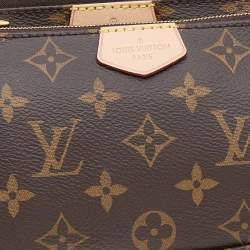 Pre Owned Louis Vuitton Rose Clair Monogram Canvas Multi-Pochette Accessories Bag