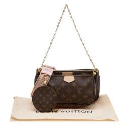 Pre Owned Louis Vuitton Rose Clair Monogram Canvas Multi-Pochette Accessories Bag