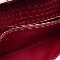 Cartera Mujer Louis Vuitton Vernis French Pomme D'Amour Crossbody WOC  Wallet Seminuevo Roja Burdeos ref.674102 - Joli Closet