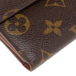 مملوكة مسبقًا محفظة لوي فيتون بورت موناي بيليت كانفاس مونوغرامي 
