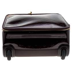 Pre Owned Louis Vuitton Amarante Monogram Vernis Pegase 45 Suitcase