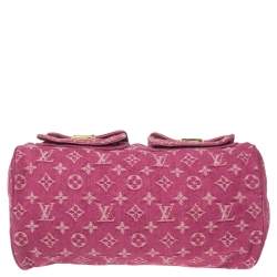 مملوكة مسبقًا حقيبة لوي فيتون نوي سبيدي دنيم مونوغرامي فوشيا