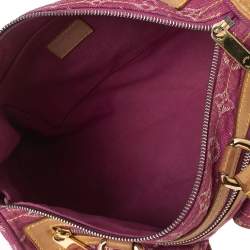 مملوكة مسبقًا حقيبة لوي فيتون نوي سبيدي دنيم مونوغرامي فوشيا