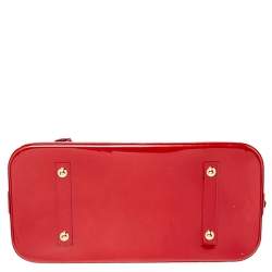 Pre Owned Louis Vuitton Pomme D'Amour Monogram Vernis GM Alma Bag