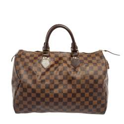 مملوكة مسبقًا Louis Vuitton Damier Ebene Canvas Speedy 35 Bag