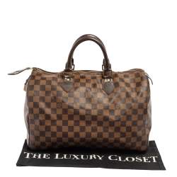 مملوكة مسبقًا Louis Vuitton Damier Ebene Canvas Speedy 35 Bag