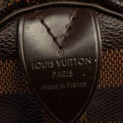 مملوكة مسبقًا Louis Vuitton Damier Ebene Canvas Speedy 35 Bag