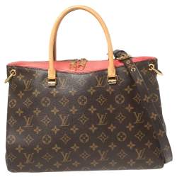 Louis Vuitton Monogram Canvas/Rose Litchi Leather Pallas BB