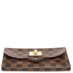 Pre Owned محفظة لوي فيتون روزبري كانفاس دامييه إيبين