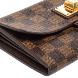 Pre Owned محفظة لوي فيتون روزبري كانفاس دامييه إيبين