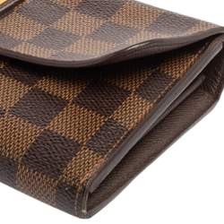 Pre Owned محفظة لوي فيتون روزبري كانفاس دامييه إيبين