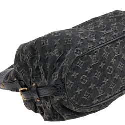 مملوكة مسبقًا Louis Vuitton Black Monogram Denim Mahina XS Bag