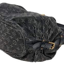 مملوكة مسبقًا Louis Vuitton Black Monogram Denim Mahina XS Bag