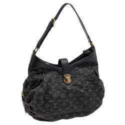 مملوكة مسبقًا Louis Vuitton Black Monogram Denim Mahina XS Bag