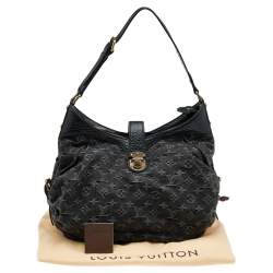 مملوكة مسبقًا Louis Vuitton Black Monogram Denim Mahina XS Bag