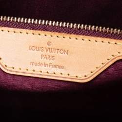 Pre Owned Louis Vuitton Rouge Fauviste Monogram Vernis Brea GM Tote