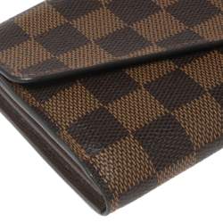 Pre Owned محفظة لوي فيتون سارة كانفاس دامييه إيبين