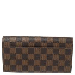Pre Owned محفظة لوي فيتون سارة كانفاس دامييه إيبين