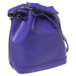 Pre Owned Louis Vuitton Purple Epi Leather Noe BB Bucket Bag