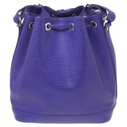 Pre Owned Louis Vuitton Purple Epi Leather Noe BB Bucket Bag
