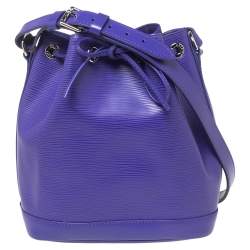 LOUIS VUITTON NOE EPI Blue Shoulder Bag No.948-c