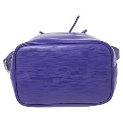 Pre Owned Louis Vuitton Purple Epi Leather Noe BB Bucket Bag