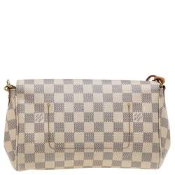 مملوكة مسبقًا حقيبة لوي فيتون فافوريت كانفاس دامييه ازور متوسطة