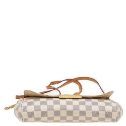 مملوكة مسبقًا حقيبة لوي فيتون فافوريت كانفاس دامييه ازور متوسطة