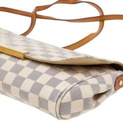 مملوكة مسبقًا حقيبة لوي فيتون فافوريت كانفاس دامييه ازور متوسطة