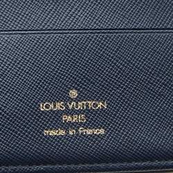 مملوكة مسبقًا محفظة لوي فيتون كانفاس ميني لين أزرق كحلي مونوغرامي مضغوطة